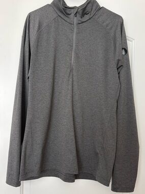 Kjus Men 2nd Skin Halfzip Gray  MS25-A09 Long Sleeve Pullover Size 54 Size XL